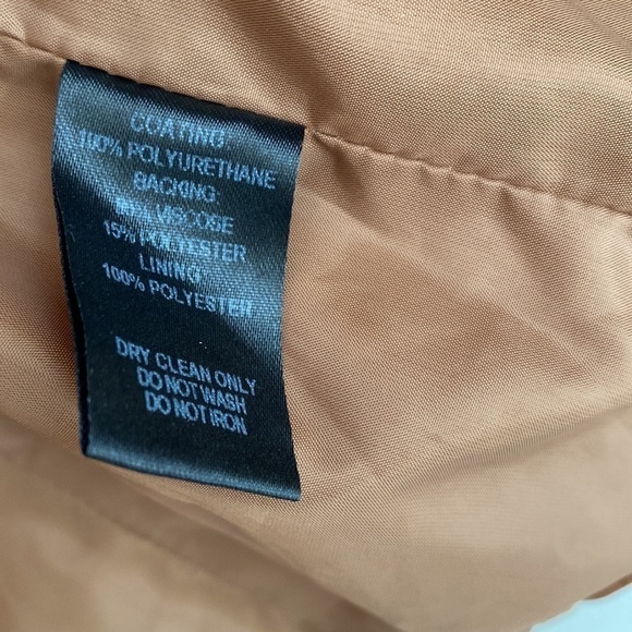 Lulus Woman’s Vegan Leather Jacket Large Tan New with tags - Picture 6 of 7